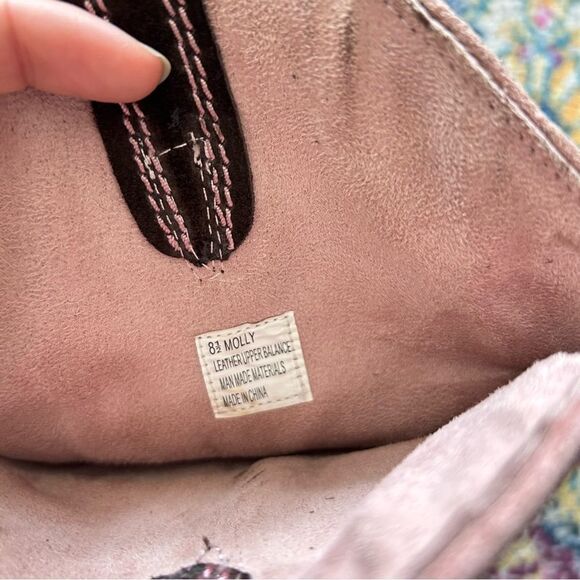 Iconic leather brown and pink contrast stitch cowboy boots - Picture 11 of 11